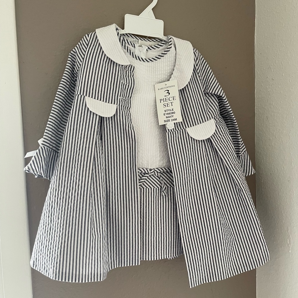 New with tags, 24 month Rare Editions
3 piece set
